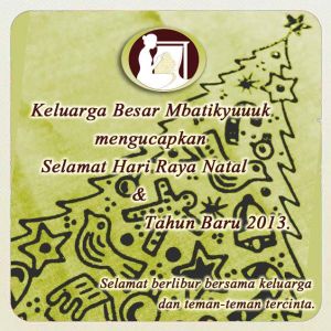 Selamat  NATAL Tahun Baru 2013