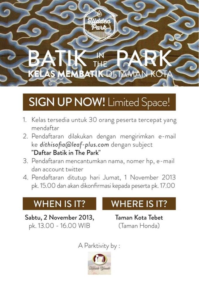 batik in the park