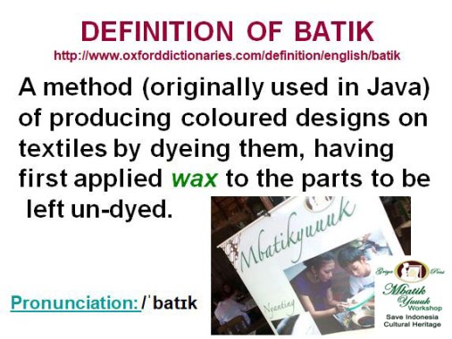 DEFINISI BATIK